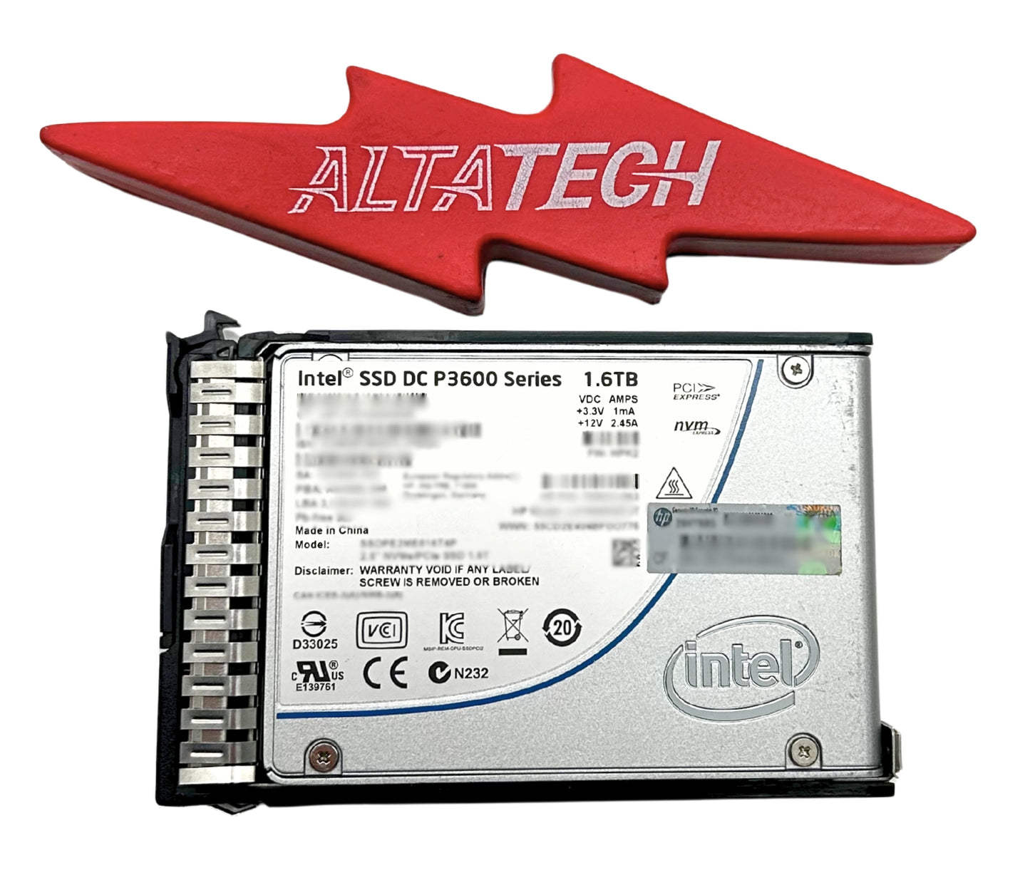 HP 765065-001 1.6TB NVMe x4 lanes MU SFF (2.5 in) SCN SSD, Used