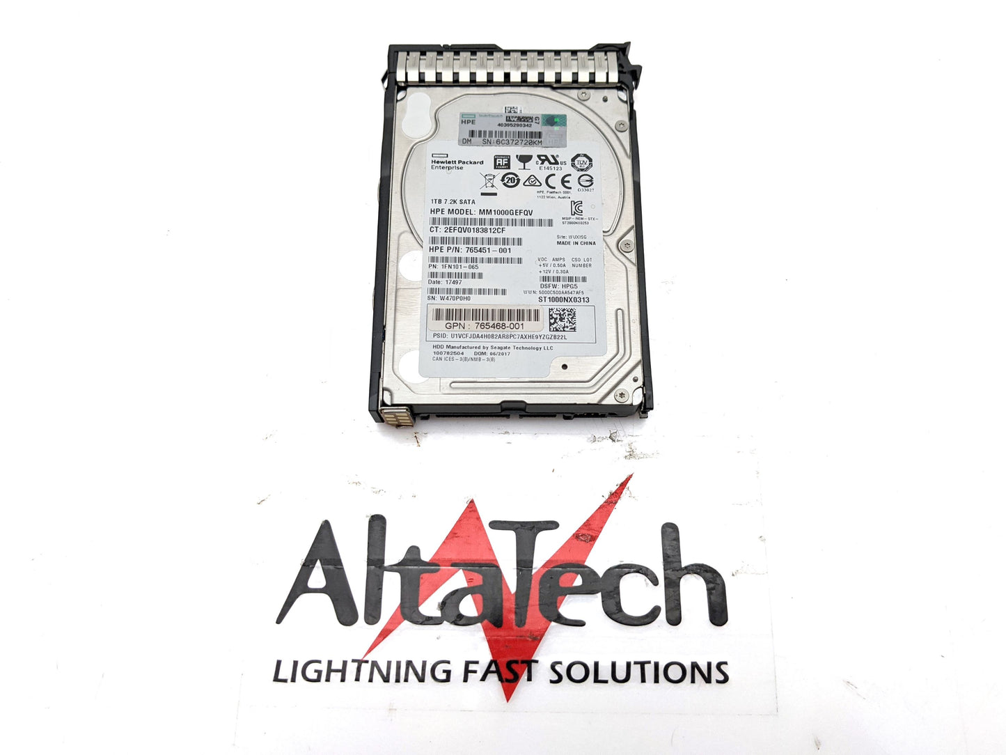 HP 765453-B21 1TB SFF SATA DS Hard Disk Drive, Used