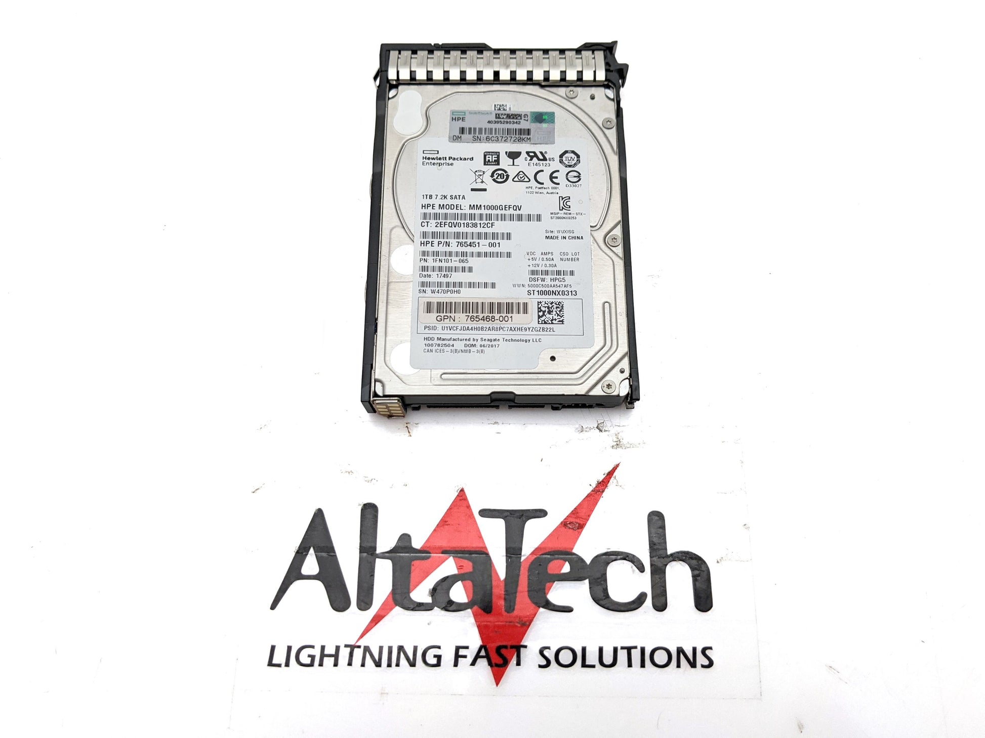 HP 765868-001 1TB SFF SATA DS Hard Disk Drive, Used