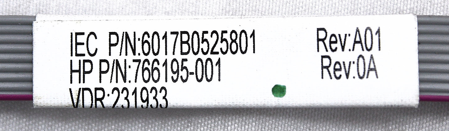 HP 766195-001 DB9 SERIAL CABLE ASSEMBLY, Used