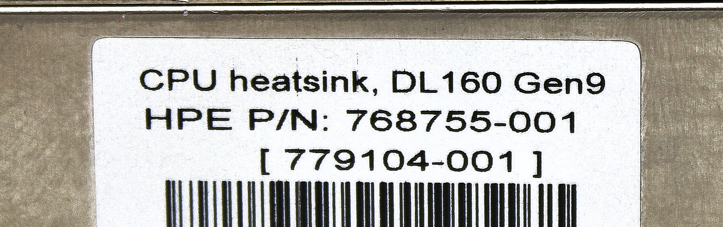 HP 768755-001 PROCESSOR HEATSINK (DL160G9), Used