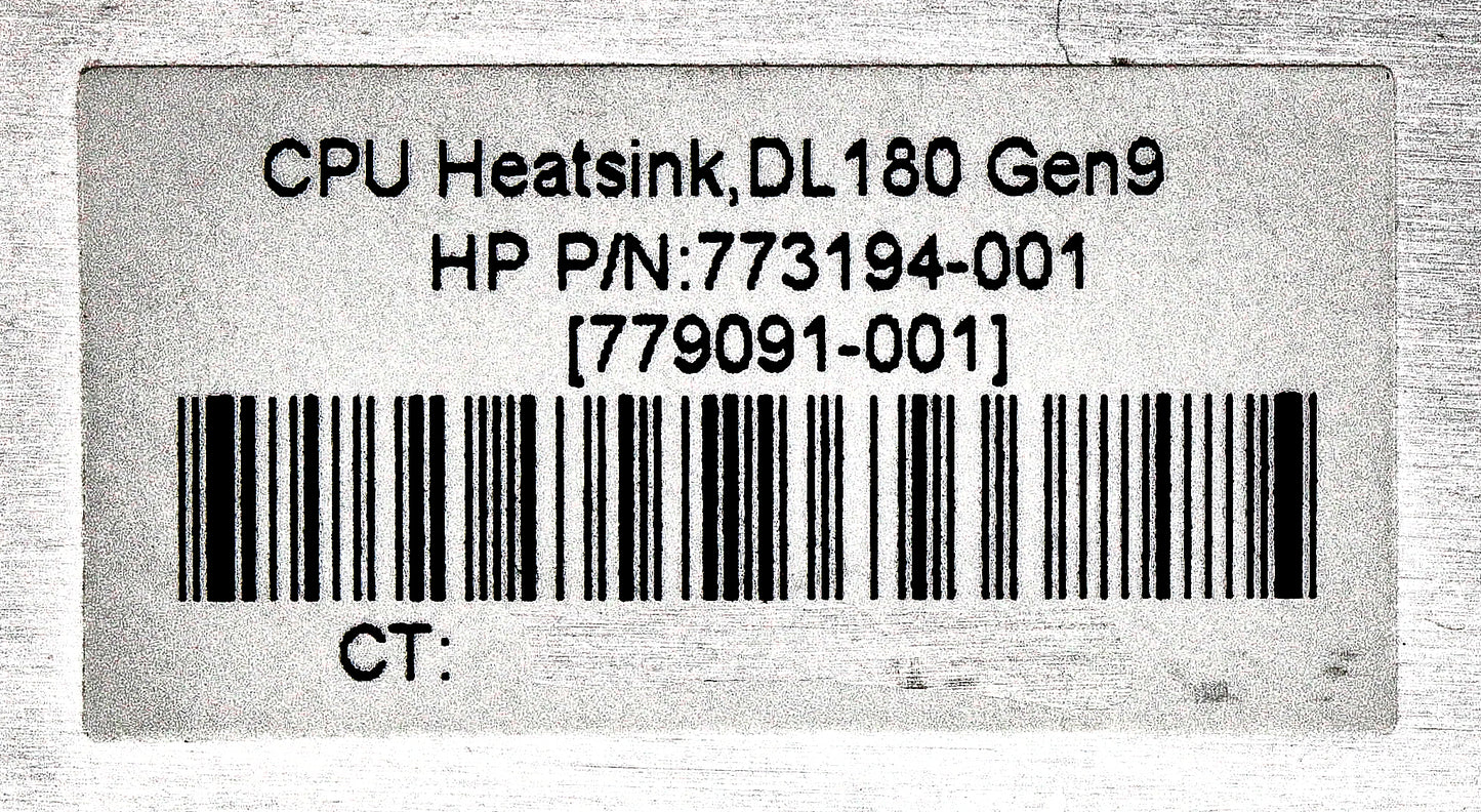 HP 773194-001 DL180 G9 HEATSINK, Used