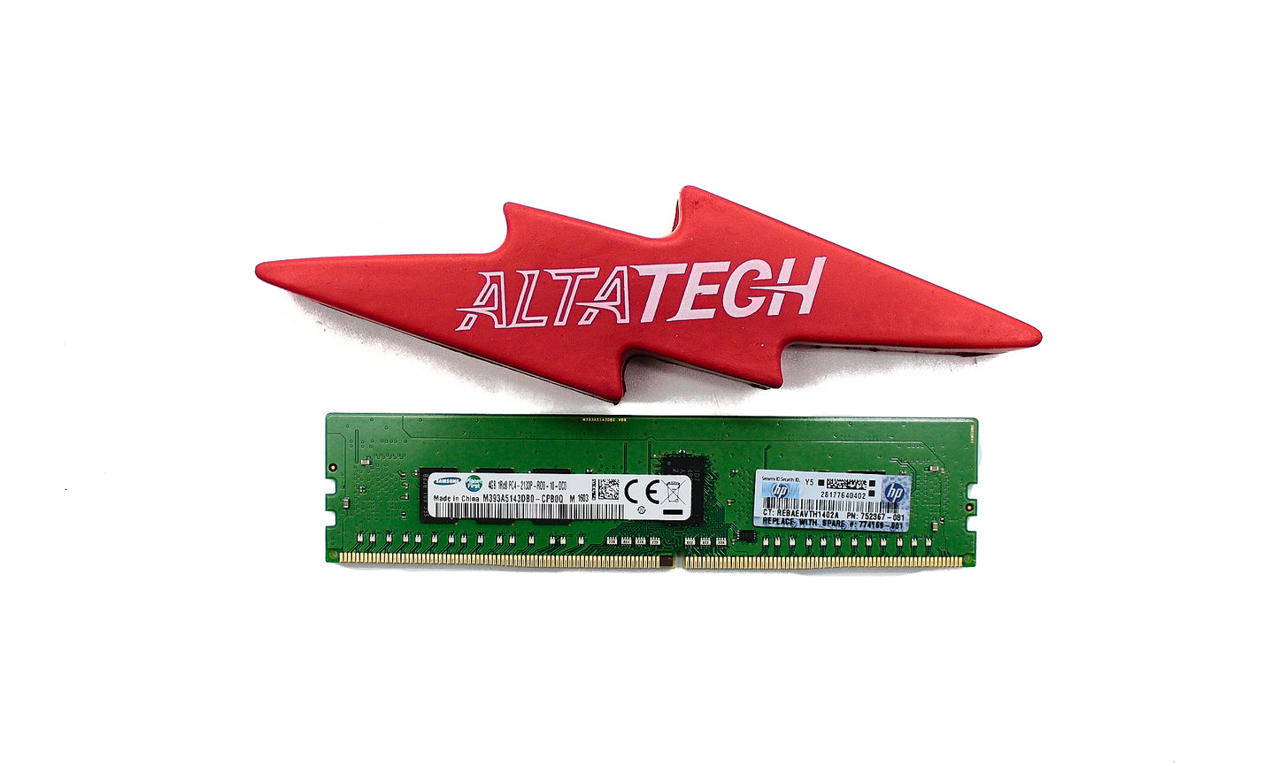 HP 774169-001 4GB PC4-17000P DDR4-2133 1RX8 ECC, Used