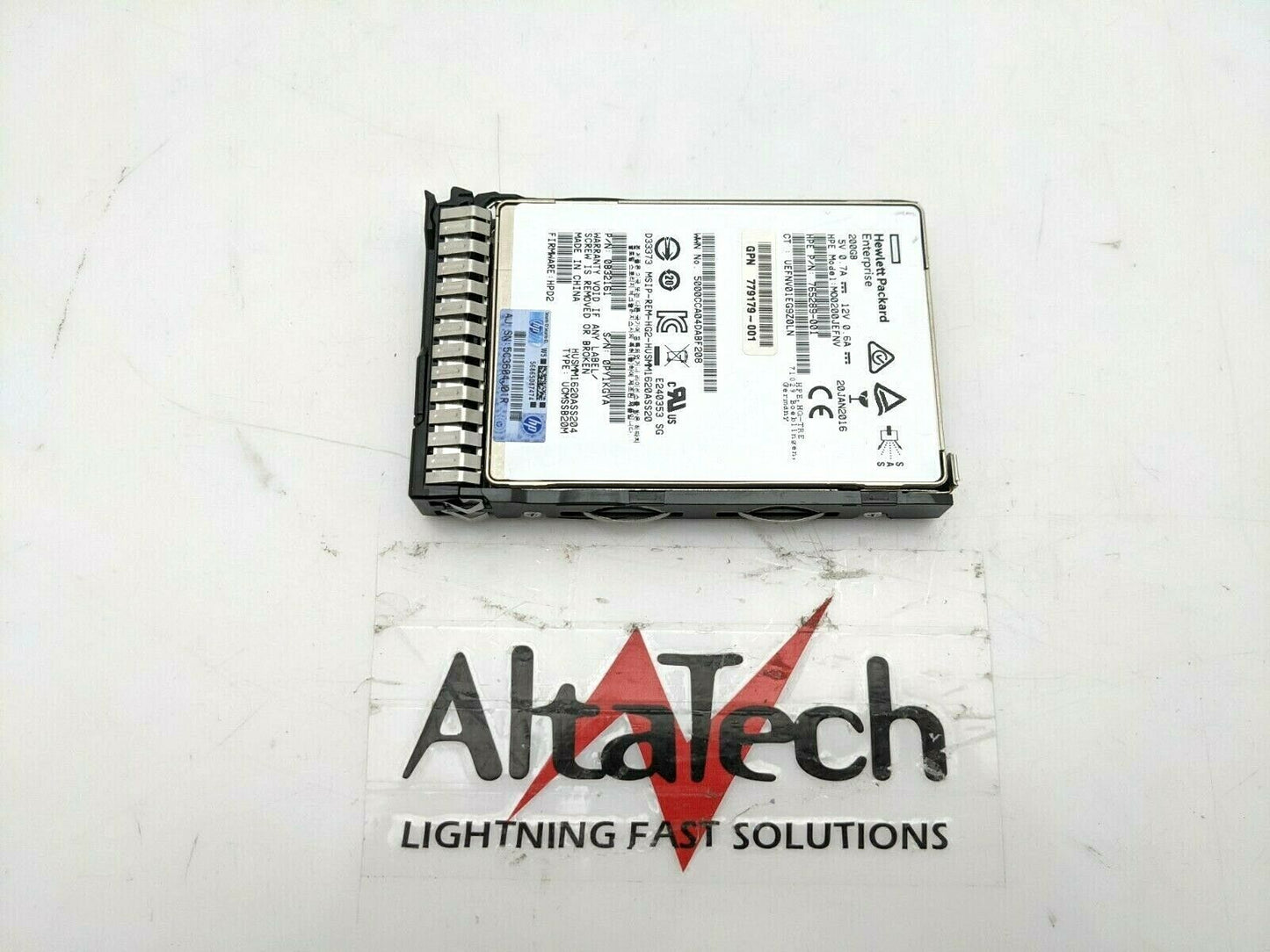 HP 779164-B21 200GB 12G SFF SAS 2.5" MS SSD, Used