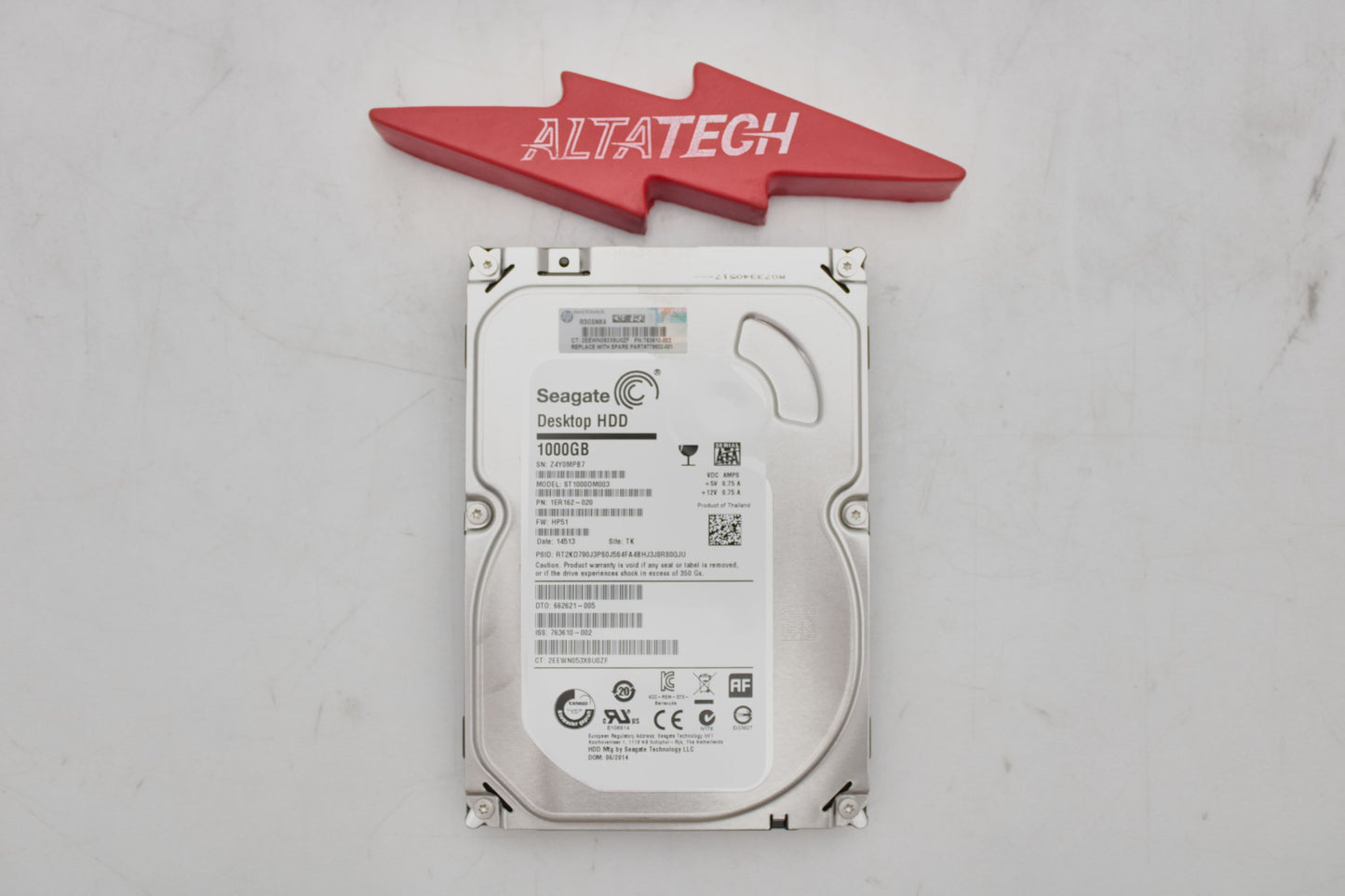 HP 779802-001 1TB 7.2K 6G SATA LFF NHP HDD, Used