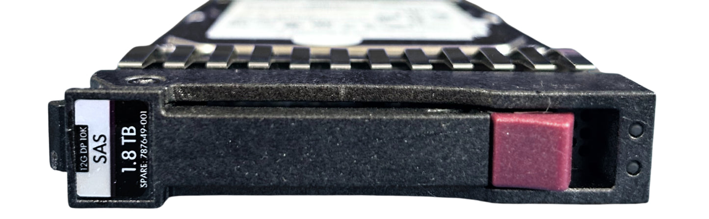 HP 787649-001 1.8TB 12G 10K SFF 512E SAS HDD	, Used