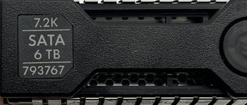 HP 793767-001 6TB 7.2K SATA LFF 6G 512e He MDL SC HDD, Used