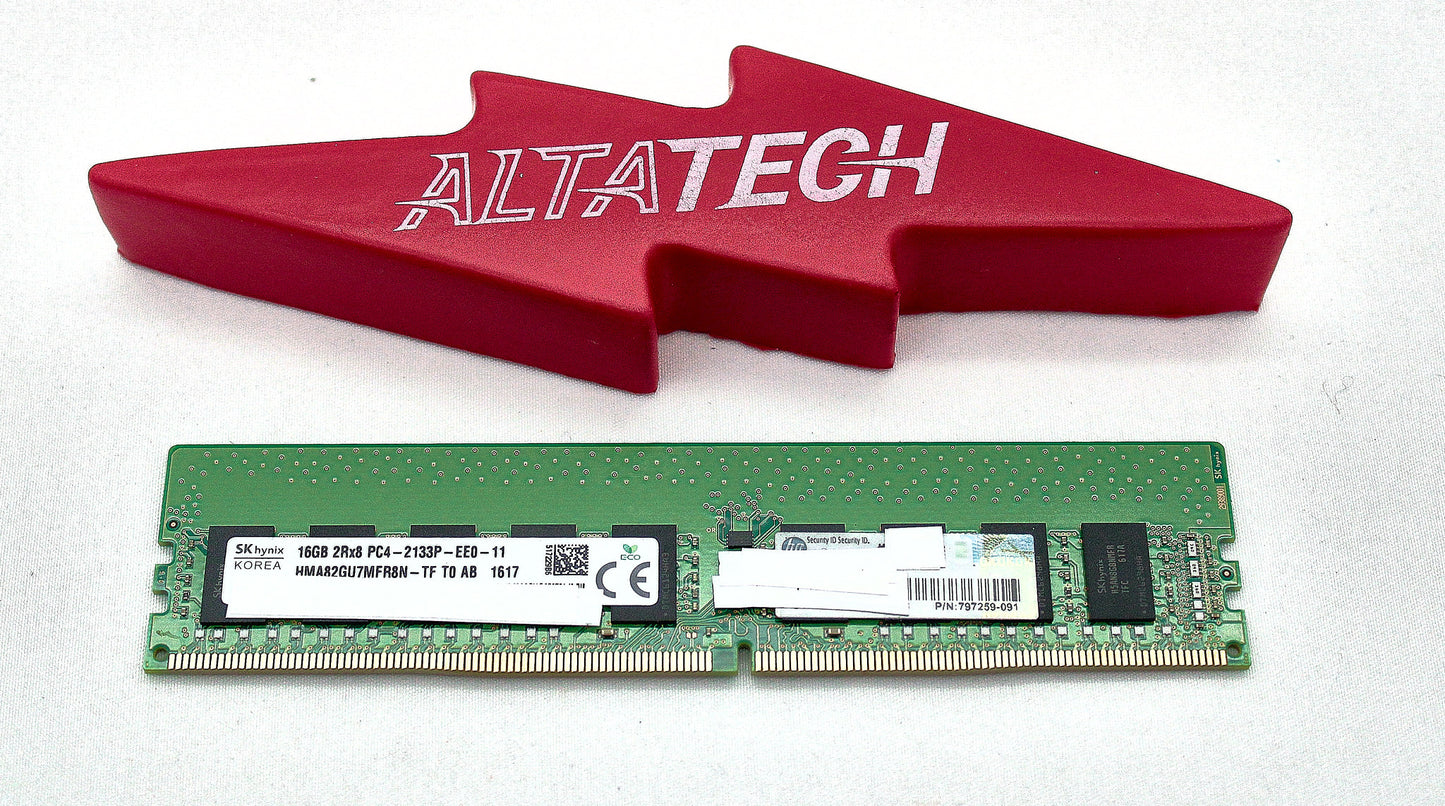 HP 797259-091 16GB PC4-17000E DDR4-2133 2RX8 ECC, Used