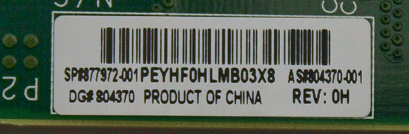 HP 804370-001 Smart Array P204I-B SR GEN10 Controller, Used