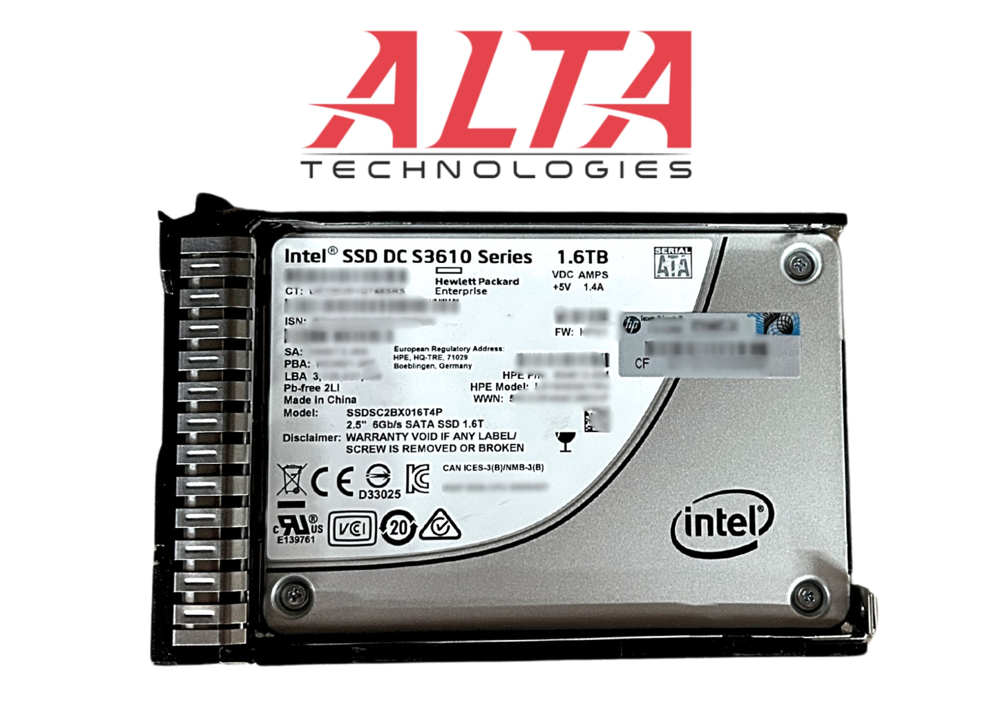 HP 805383-001 1.6TB SATA 6G MU-2 SFF SC SSD, Used