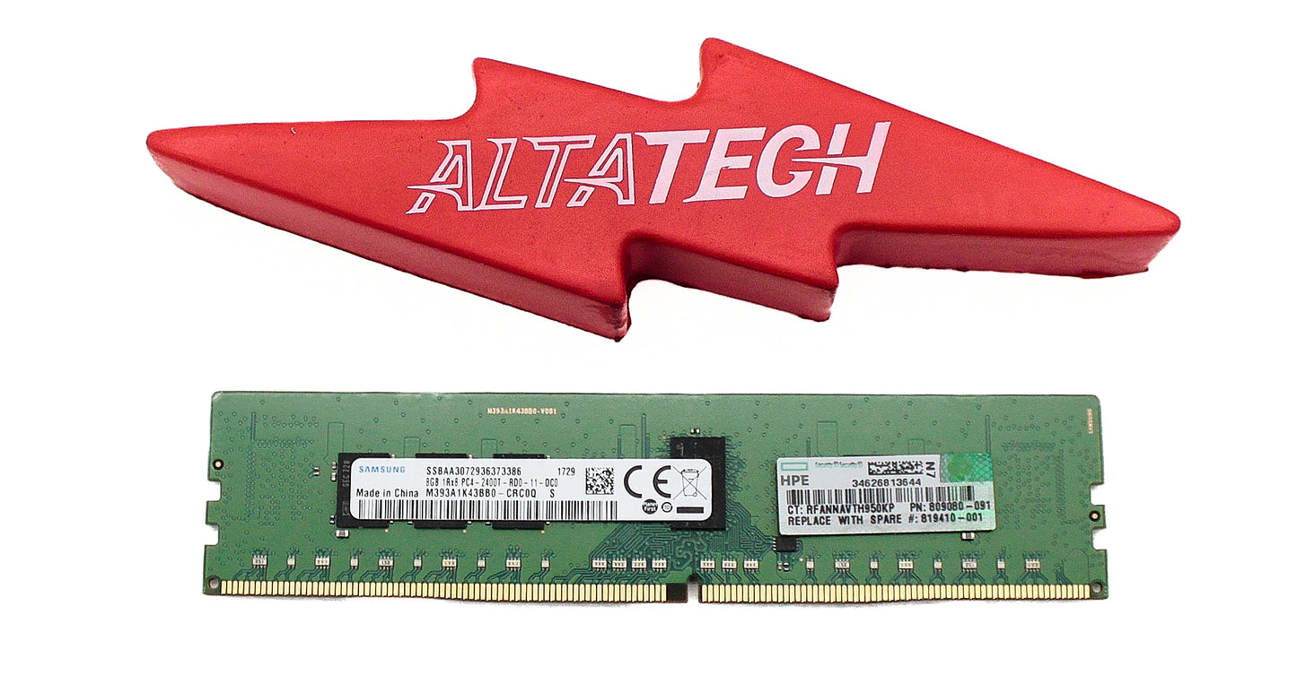 HP 809080-591 8GB PC4-19200T DDR4-2400 1RX8 ECC, Used