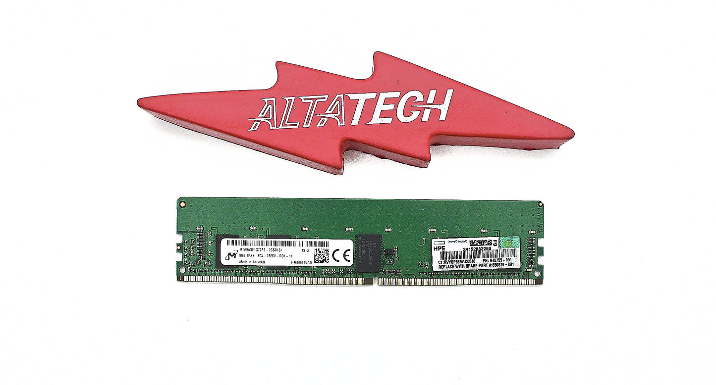 HP 815097-B21 8GB PC4-21300V DDR4-2666 1RX8 ECC, Used