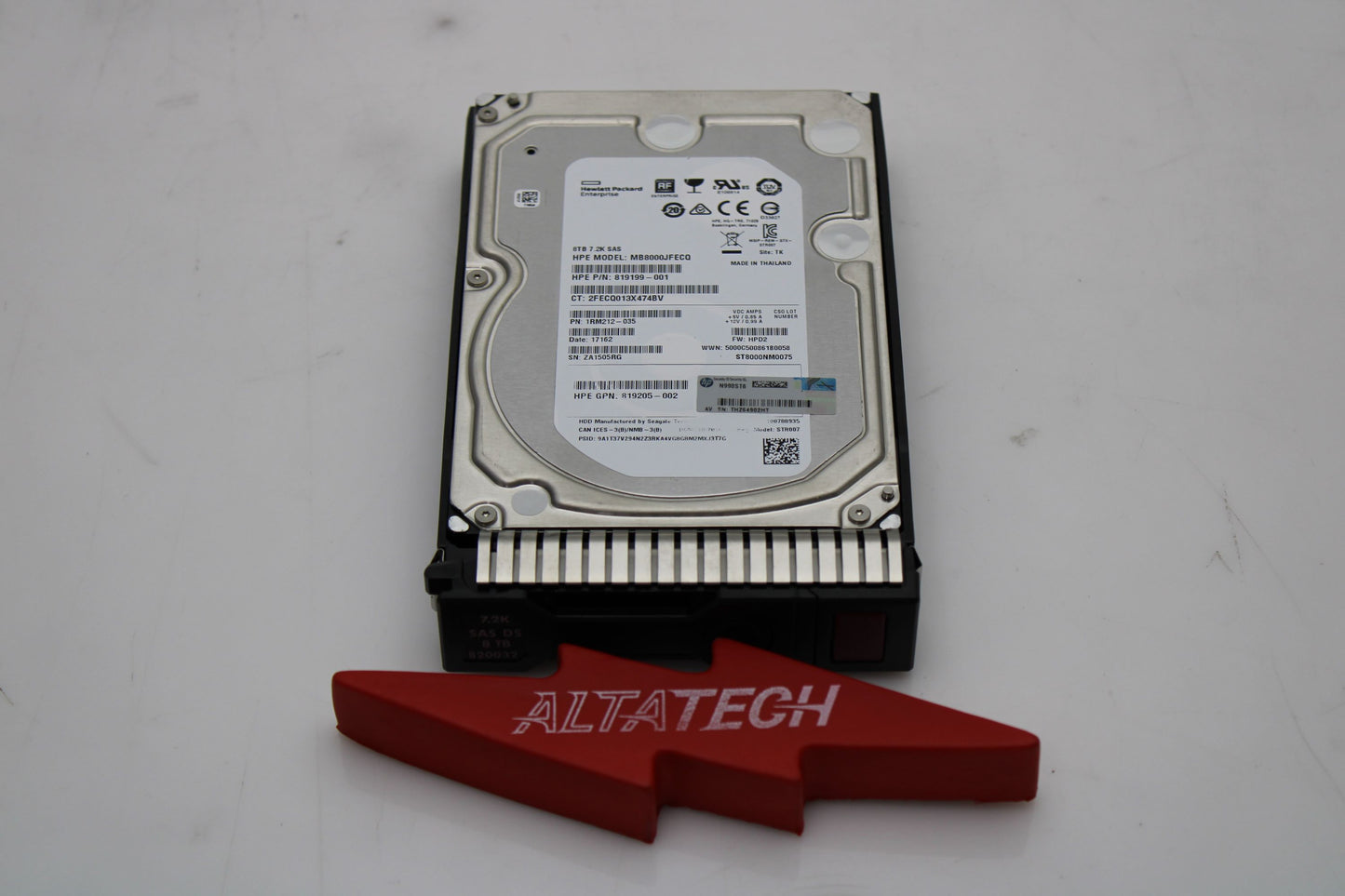 HP 820032-001 8TB 12G 7.2K LFF MDL SC DS SAS HDD, Used