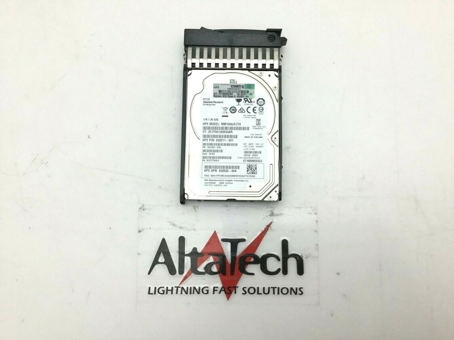 HP 832983-001 1TB 12 Gbps 7.2K RPM 2.5-inch SAS Hard Drive, Used