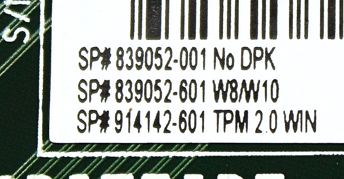 HP 839052-001 Z238 MT WS System Board, Used