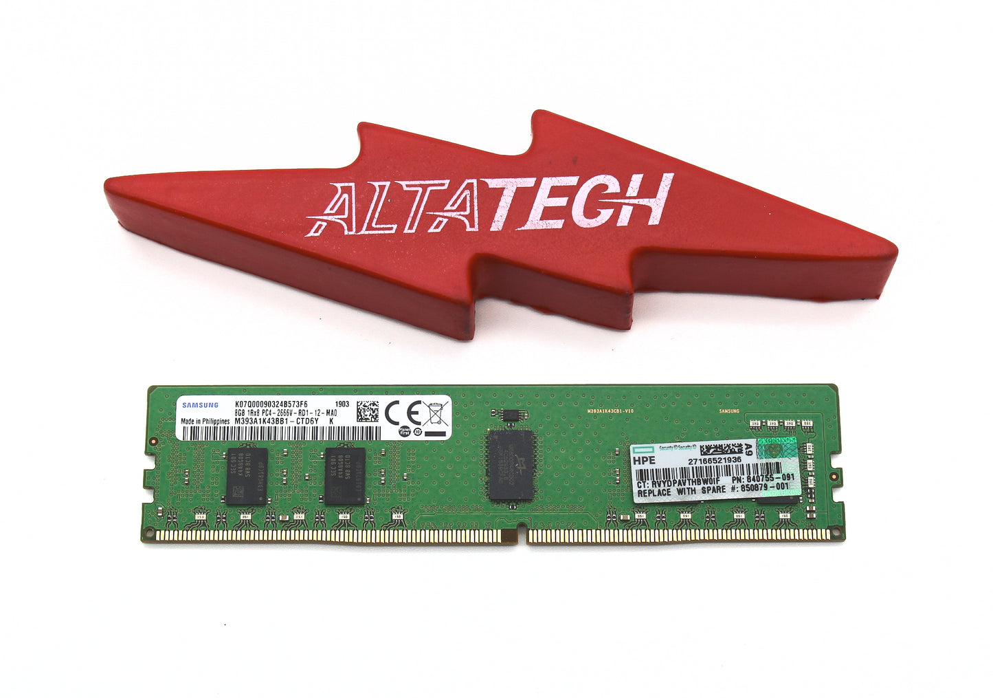 HP 840755-091 8GB PC4-21300V DDR4-2666 1RX8 ECC, Used