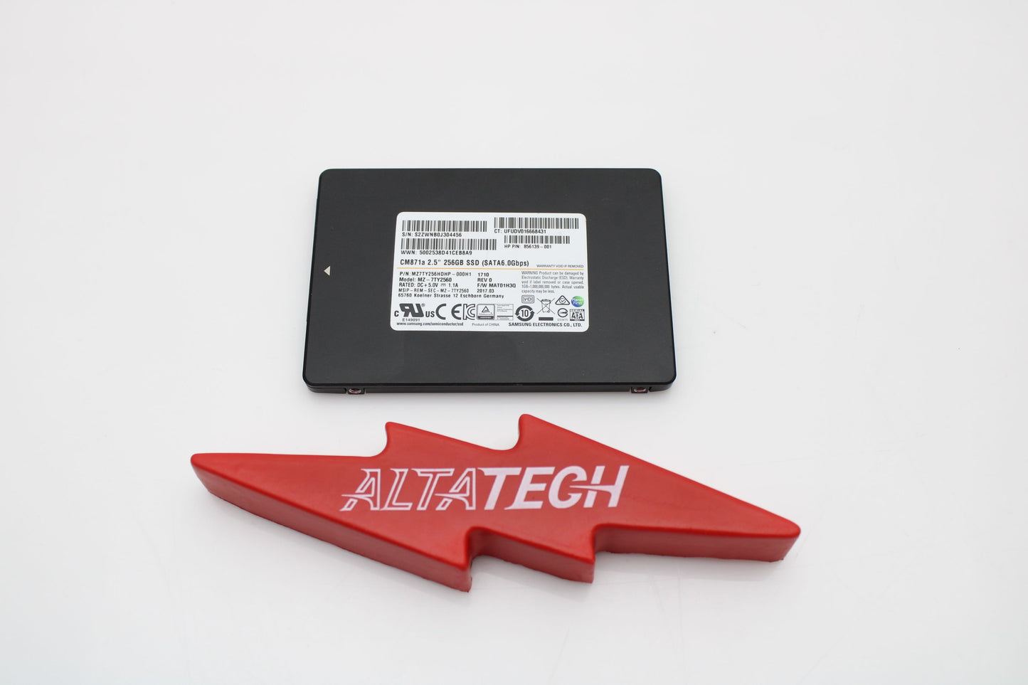 HP 856139-001 256GB SSD 2.5" SATA HP 6G, Used