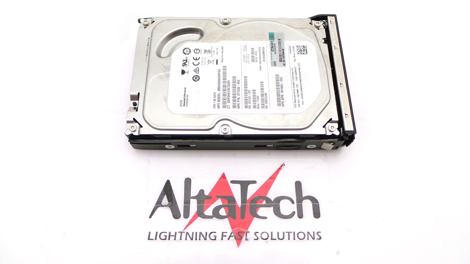 HP 861681-B21 2TB SATA Hard Disk Drive 3.5", Used