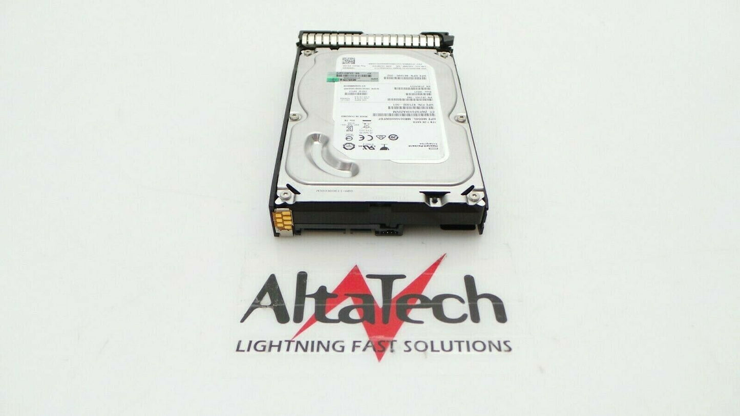 HP 862128-001 1TB 6G 7.2K RPM SATA LFF MDL 3.5" Hard Drive, Used