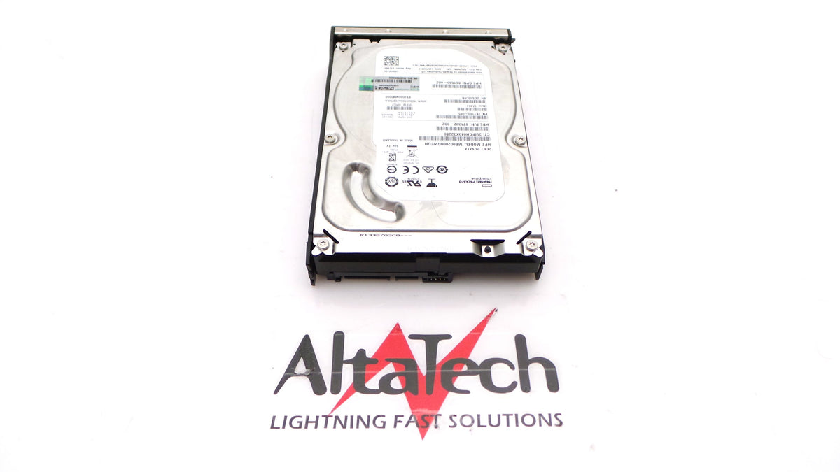 HP 862132-001 2TB 7.2K 3.5 6G SATA LP HDD, Used