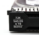 HP 862140-001 6TB 12G 7.2K LFF SAS SC 512E DS HDD, Used