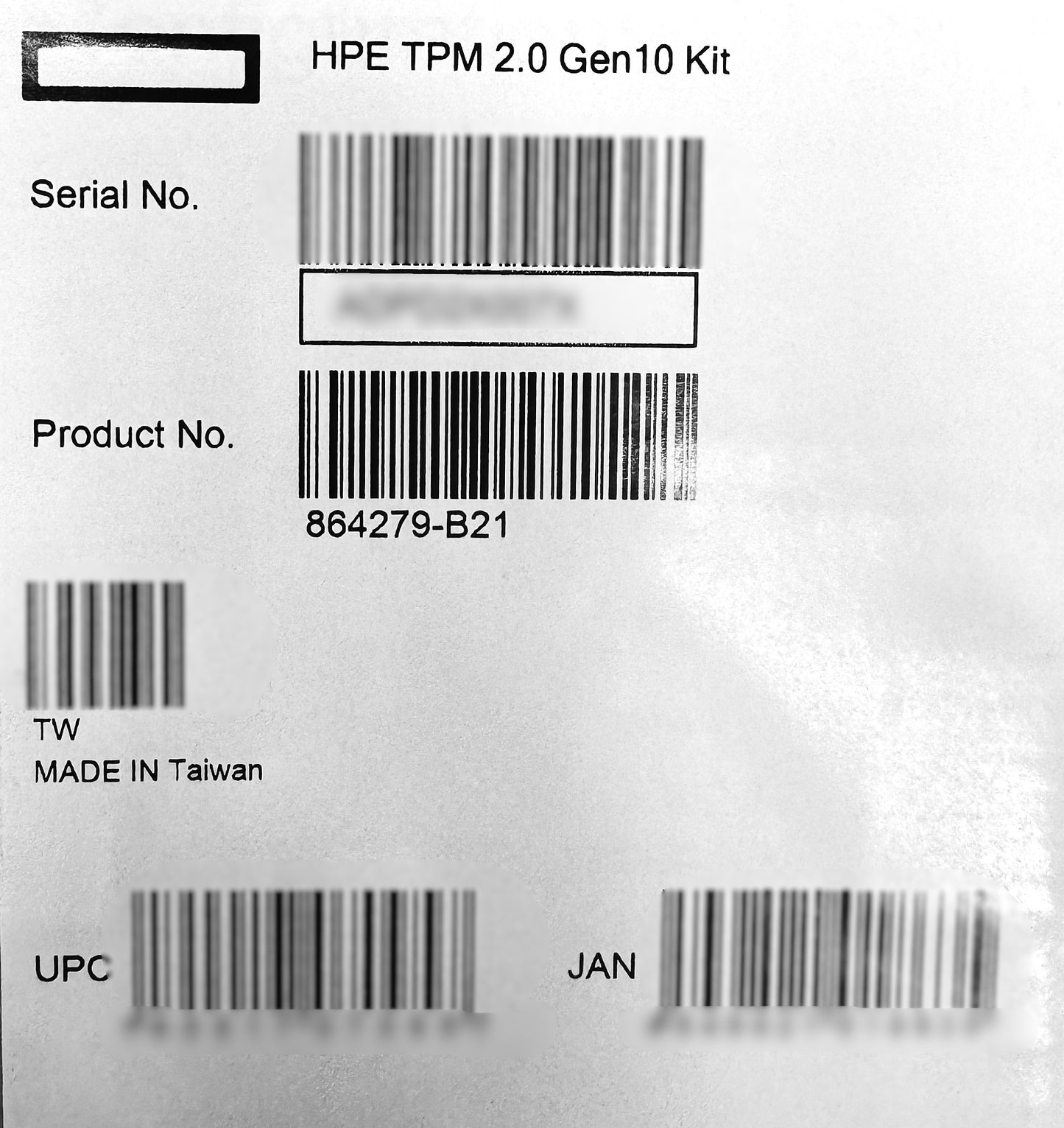 HP 864279-B21 Trusted Platform Module 2.0 (G10), New Sealed