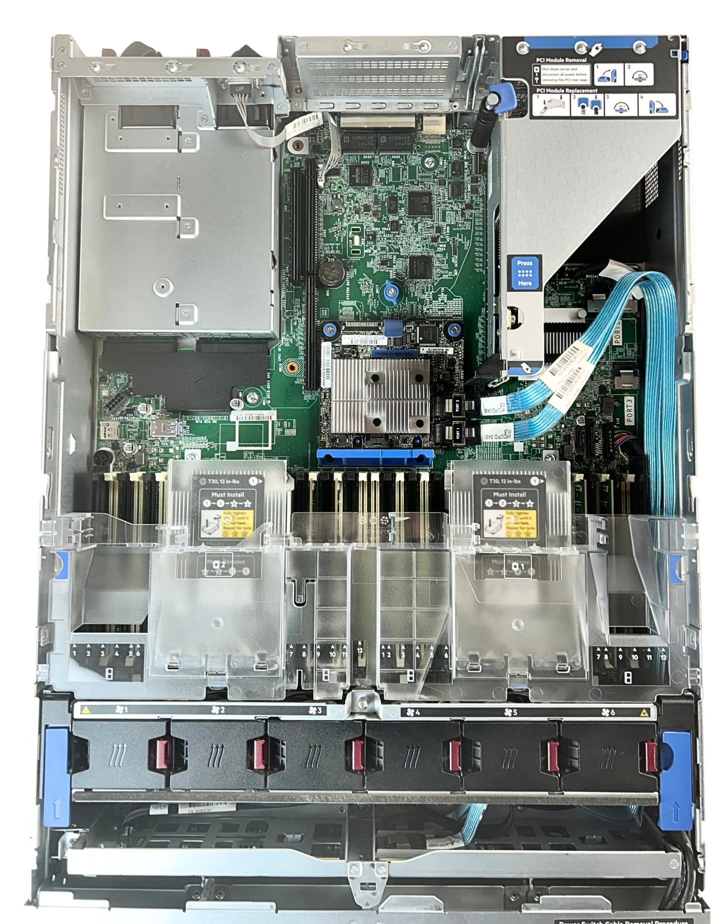 HP 868706-B21 ProLiant DL380 G10 8LFF Server Configuration Including:2 x Eight core Silver 4110 2.1GHz-11MB processor (826846-B21)4 x 16GB 1Rx4 DDR4-2666 memory DIMM (815098-B21)1 x E208i-a 12G SAS controller (804326-B21)2 x 500W power supply (865408-B21)Power CablesNo Rails, Used