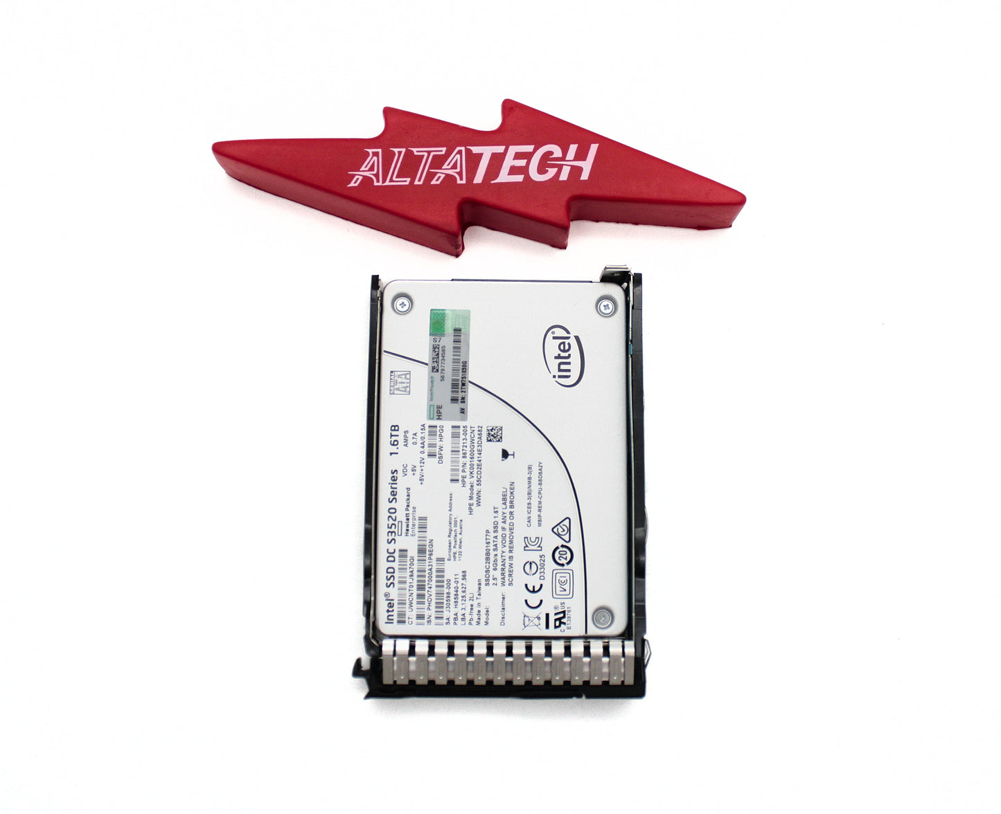 HP 869581-001 1.6TB SATA 6G RI SFF SC DS SSD, Used