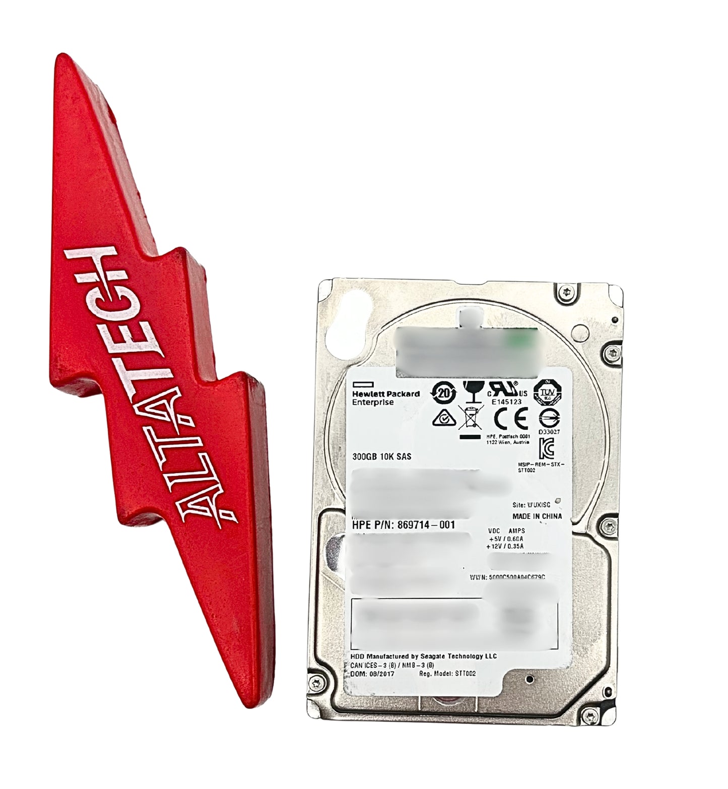 HP 869714-001 300GB 12G 10K SC SFF SAS Hard Disk Drive 2.5 Inch, Used