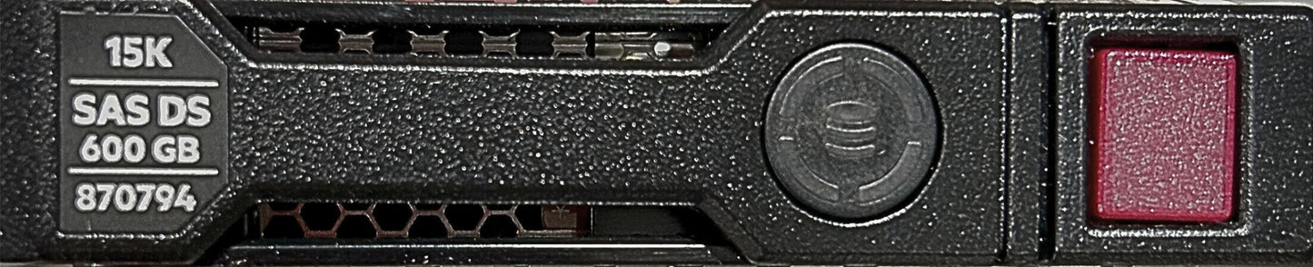 HP 870794-001 600GB 12G 15K SFF SAS SC DS, Used