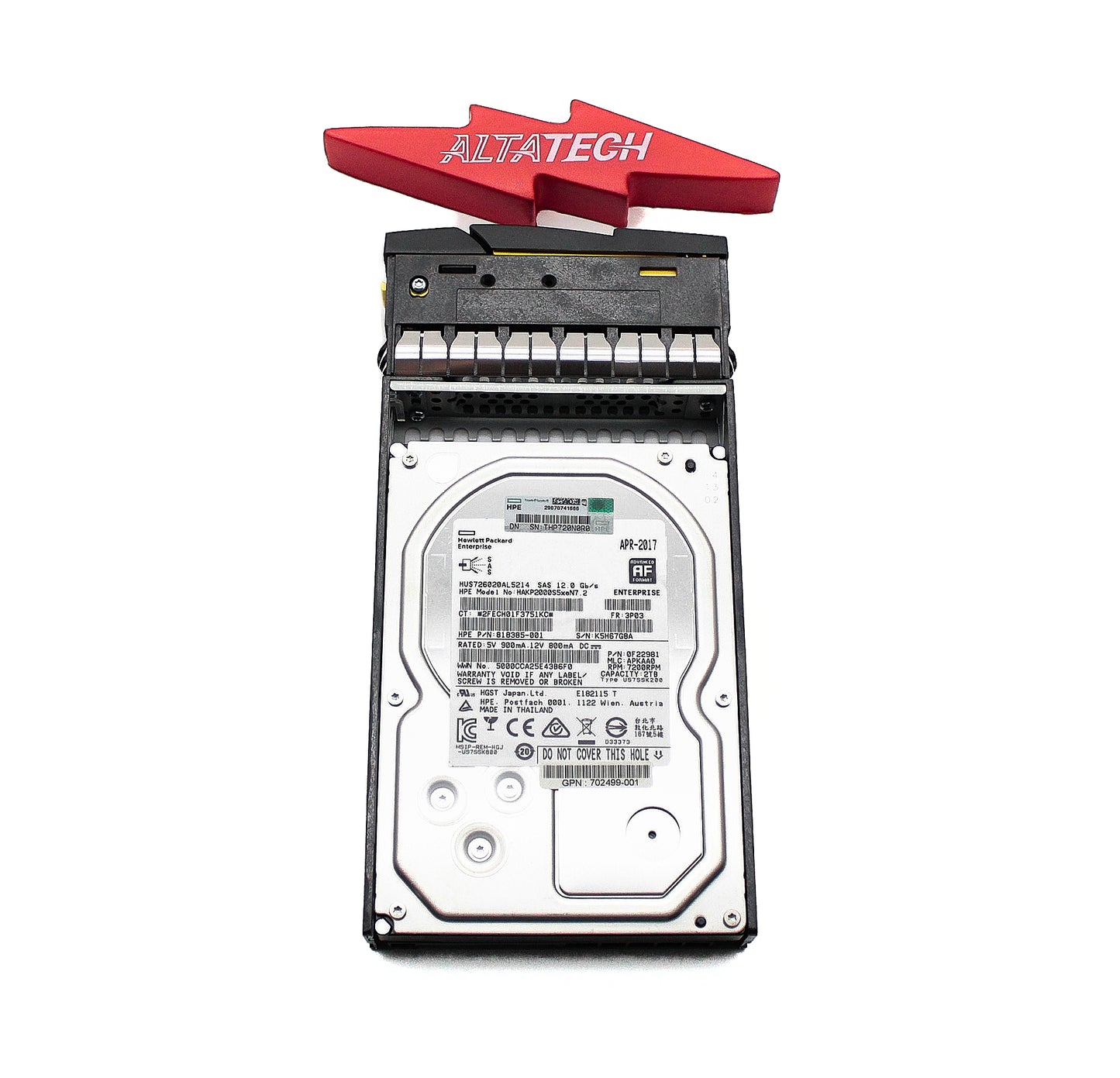 HP 871644-001 2Tb 7.2K 6G 3.5" SAS HDD, Used