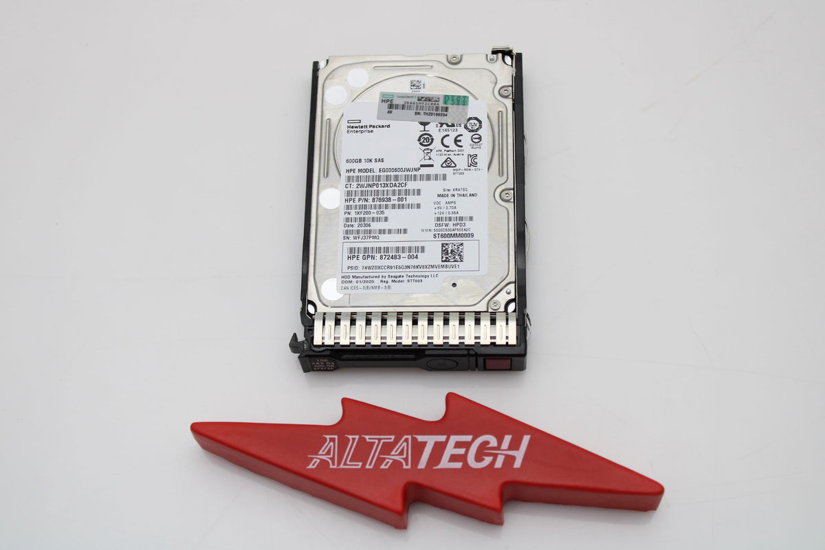 HP 872736-001 600GB 12G 10K SFF SC DS SAS HDD, Used