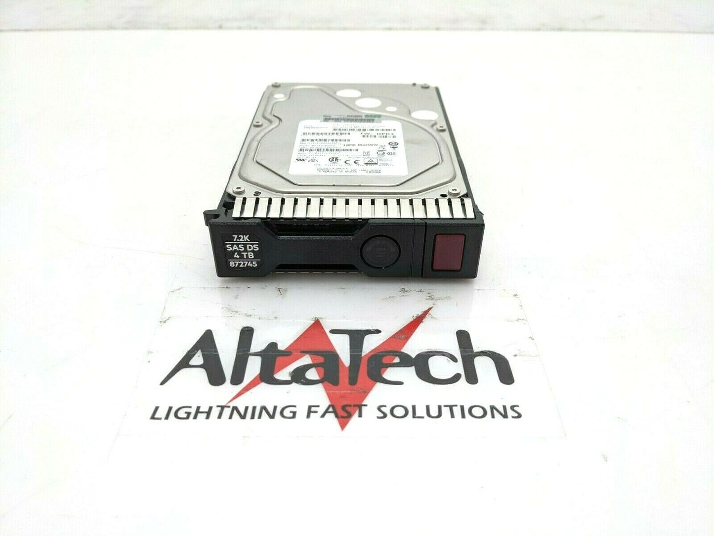 HP 872745-001 4TB 12Gbps 7.2K RPM SC LFF 3.5" SAS Hard Drive, Used