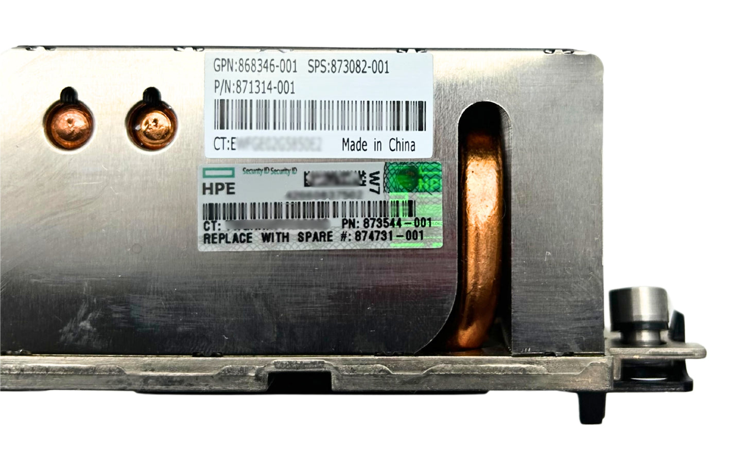 HP 873082-001 Rear CPU Heatsink (SY 480/660G10), Used