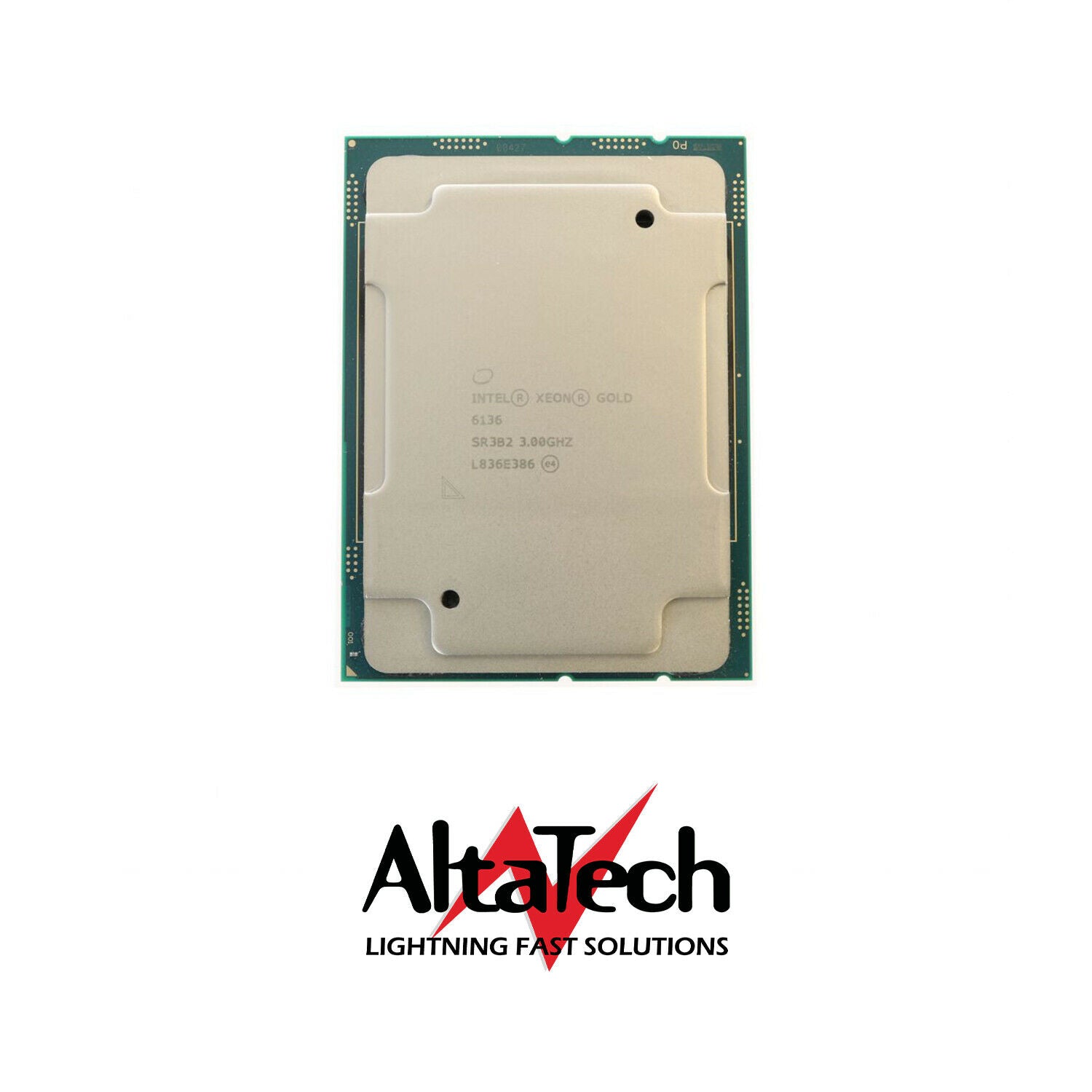 HP 875724-001 Intel Xeon Gold 6136 3.0GHz 24.75MB 12-Core 150W AU Processor w/ Thermal Grease, Used