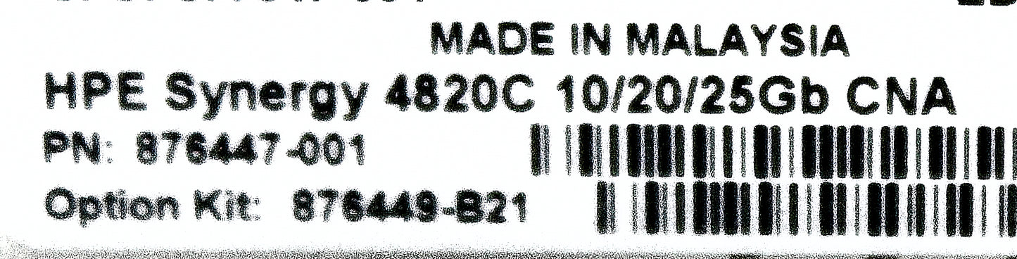 HP 877647-001 SYNERGY 4820C 10/20/25GB CNA, Used