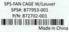 HP 877953-001 Fan Cage With Louvers (DL560G10), Used