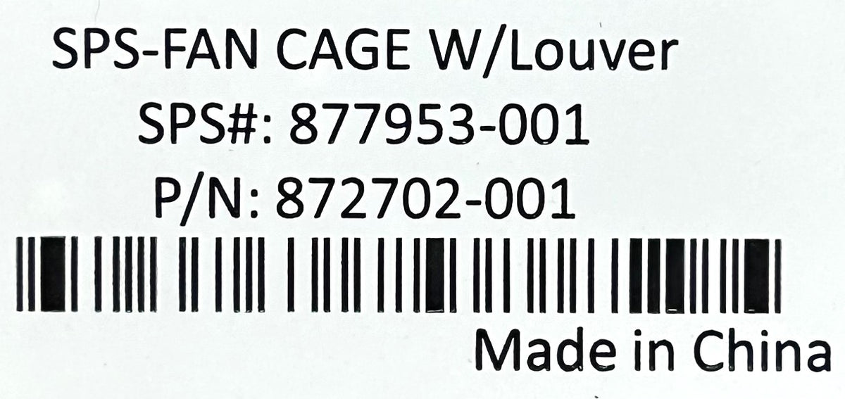 HP 877953-001 Fan Cage With Louvers (DL560G10), Used