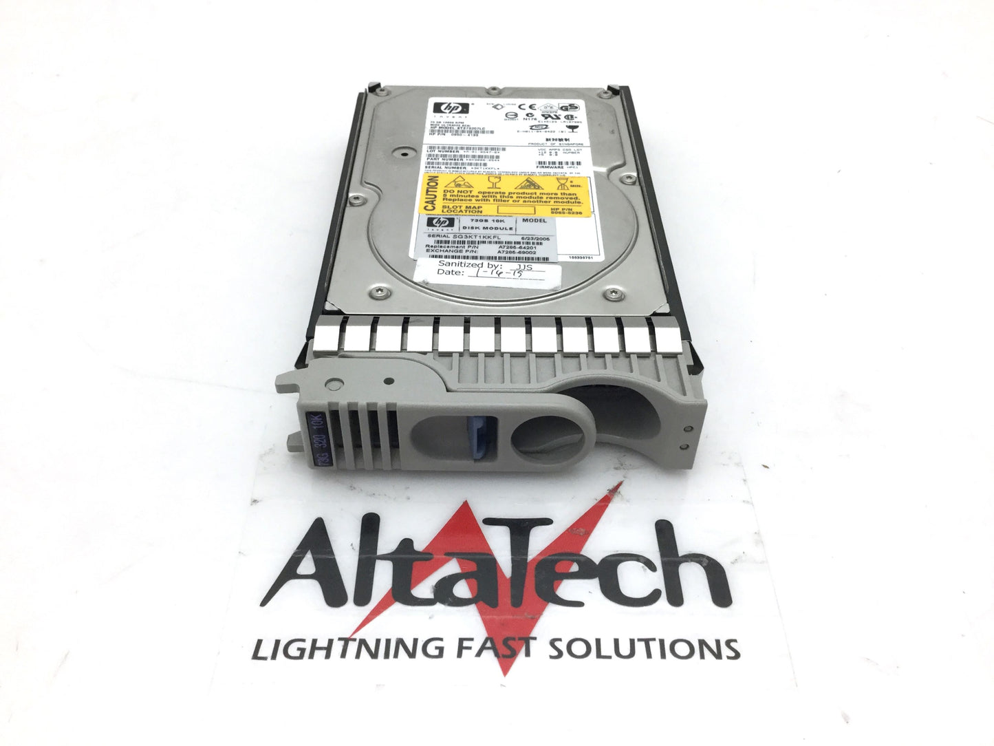 HP A7285-69002 73GB Hot-Swap Ultra-320 SCSI 3.5" Hard Disk Drive, Used