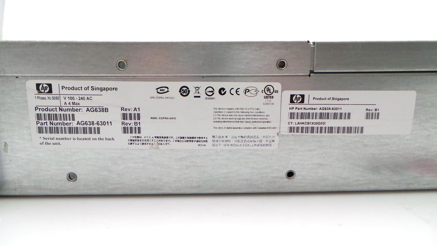 HP AG638B M6412-A 12x LFF SAS FC Drive Enclosure, Used