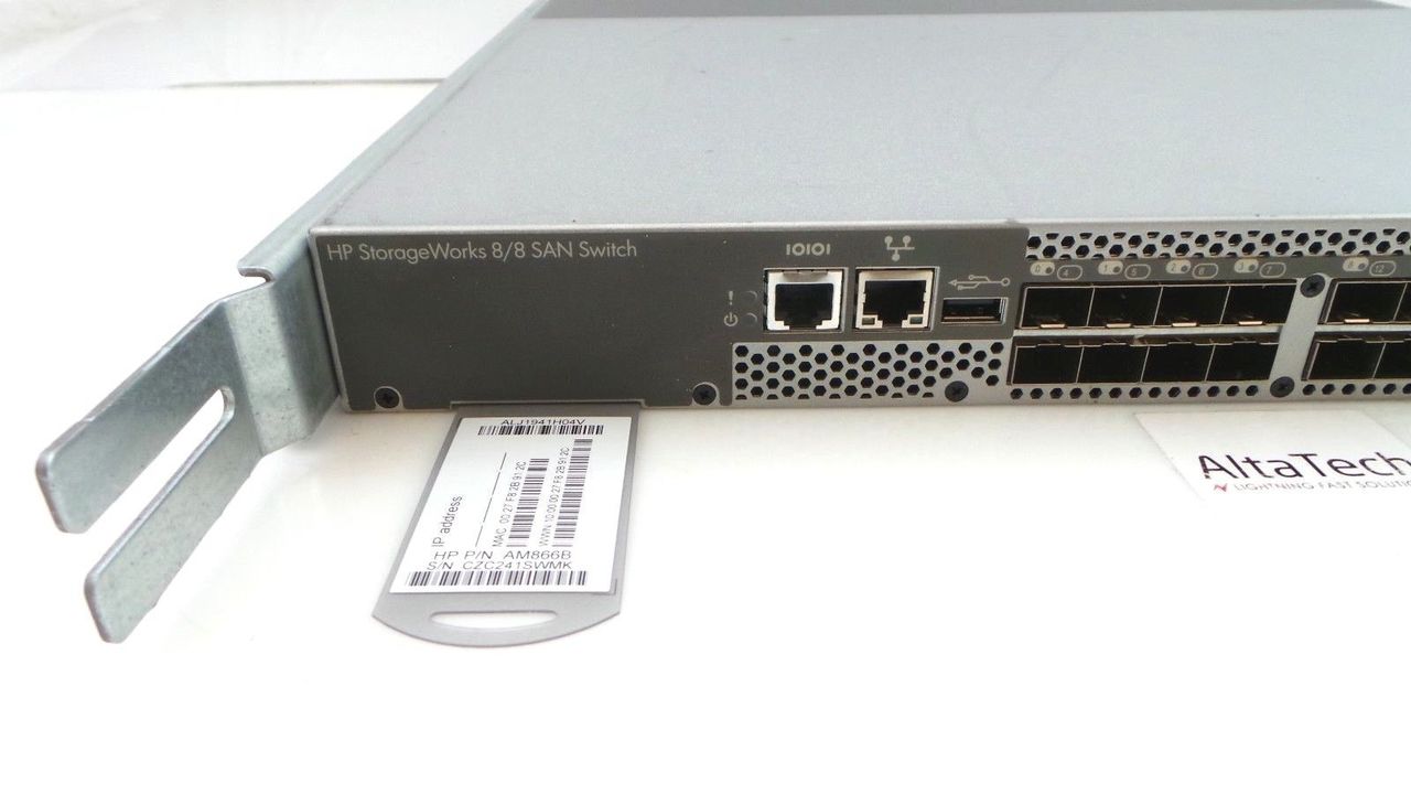 HP AM866B Storage Works 8 8 SAN 16 Port Active Switch