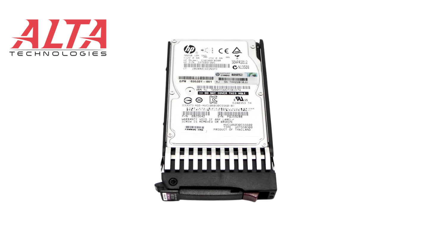 HP AP875A M6625 300GB 6G SAS 10K 2.5" HDD, Used