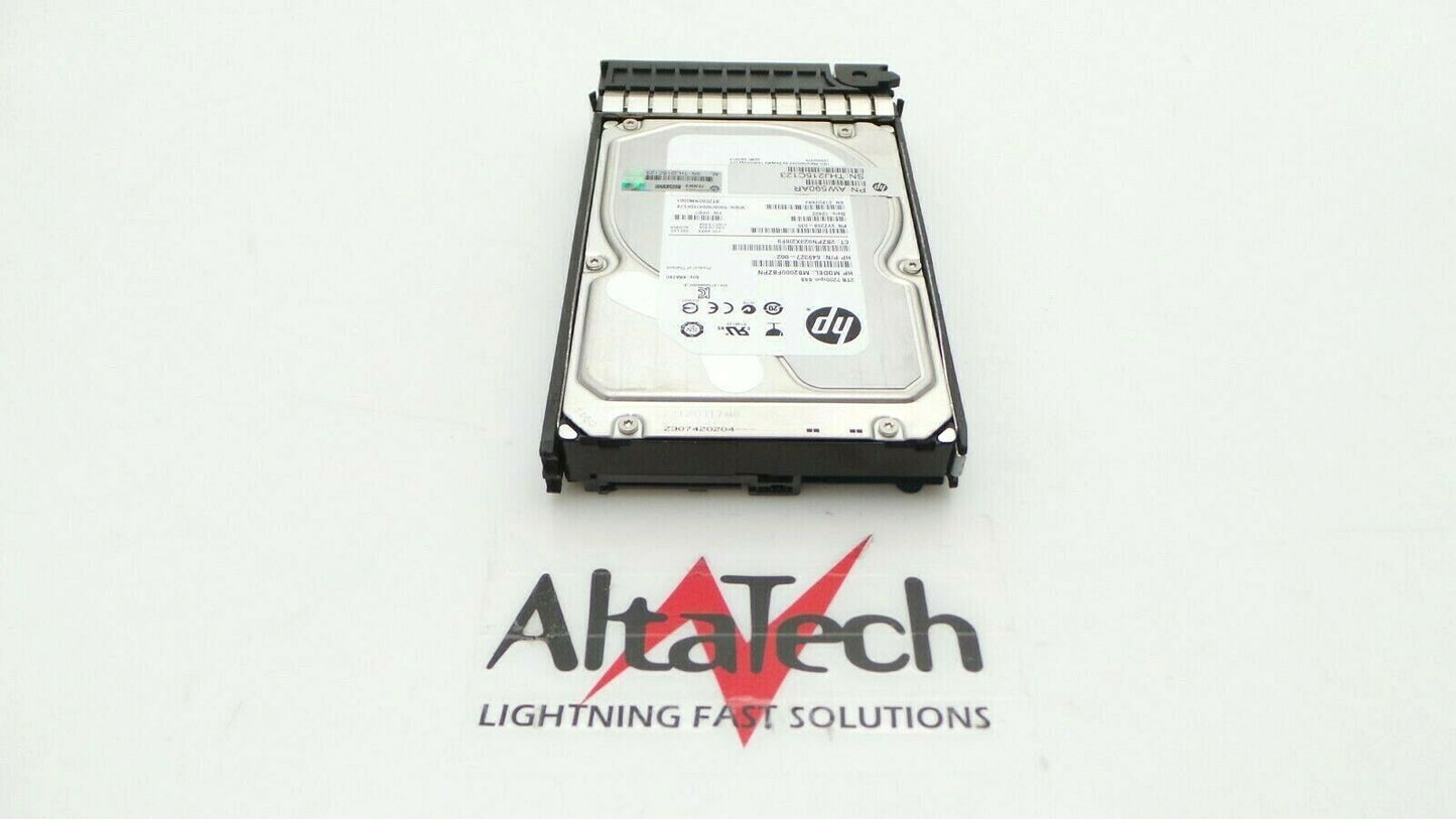 HP AW590A 2 TB 6Gbps 7.2K RPM SAS LFF MDL 3.5" Hard Drive, Used