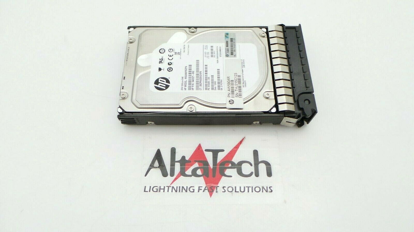 HP AW590A 2 TB 6Gbps 7.2K RPM SAS LFF MDL 3.5" Hard Drive, Used