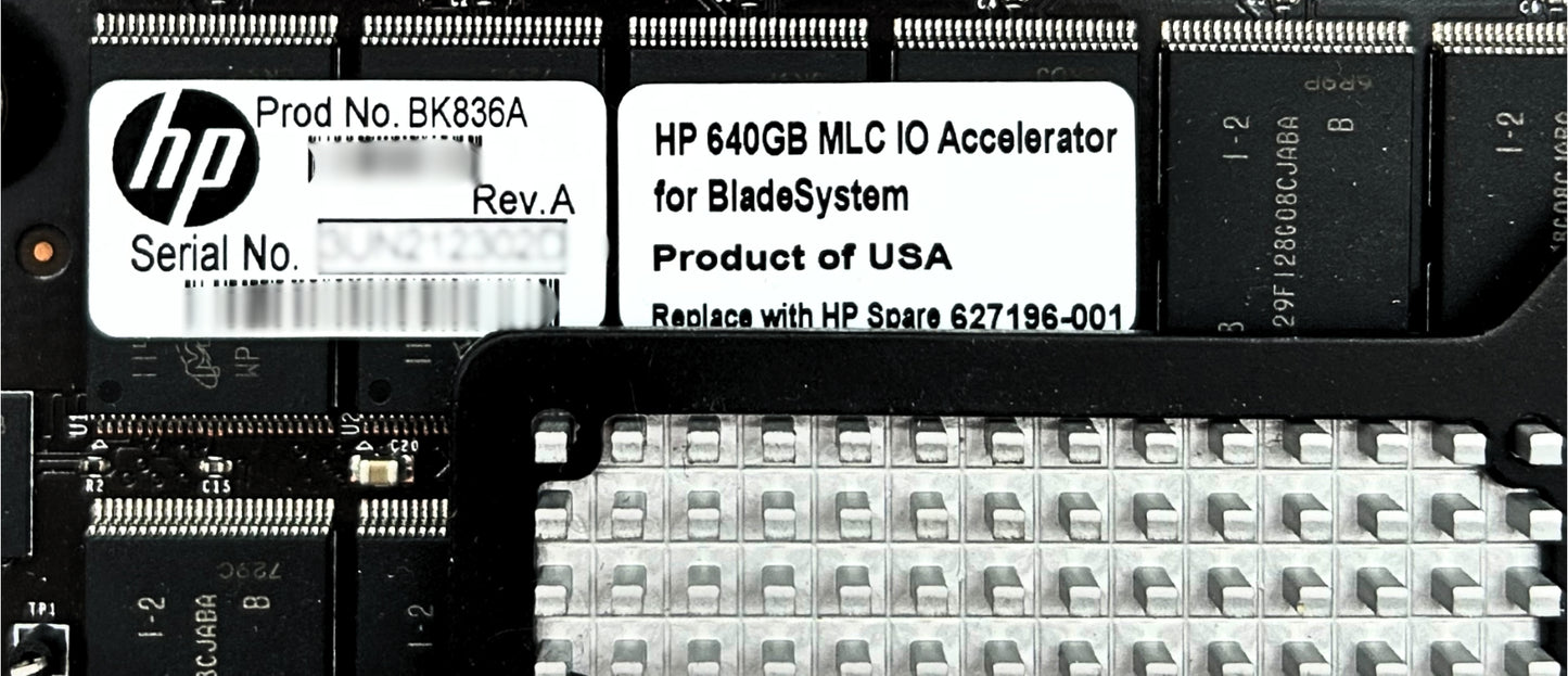 HP BK836A 640GB IO Accelerator Card, Used