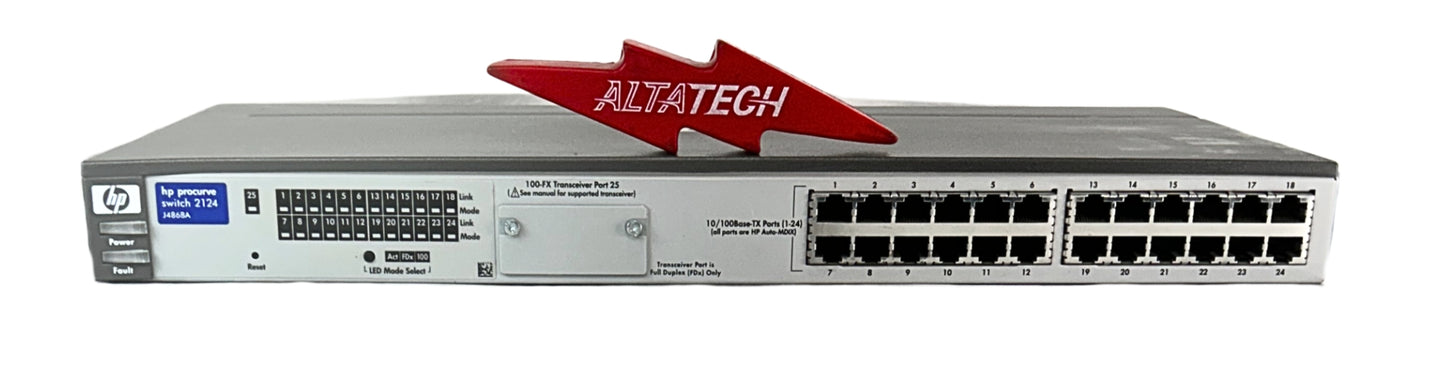 HP J4868A ProCurve 2124 24 Port Managed Ethernet Switch, Used