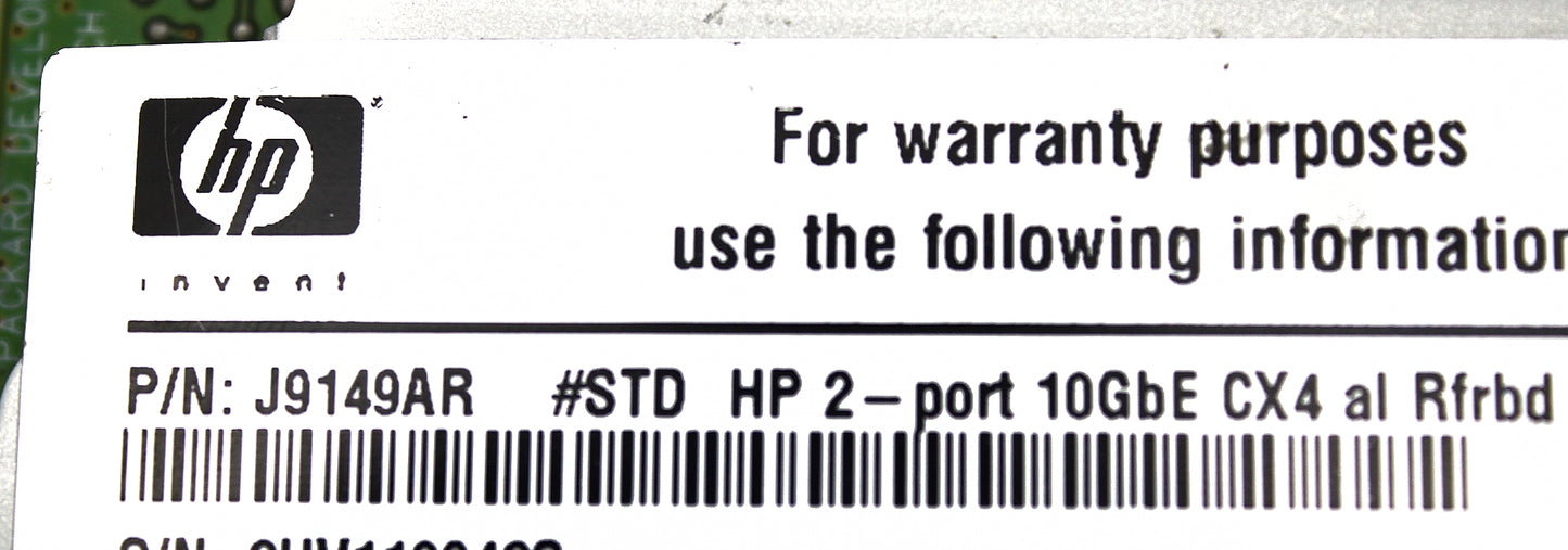 HP J9149A 2-PORT 10GBE CX4 AL MODULE, Used