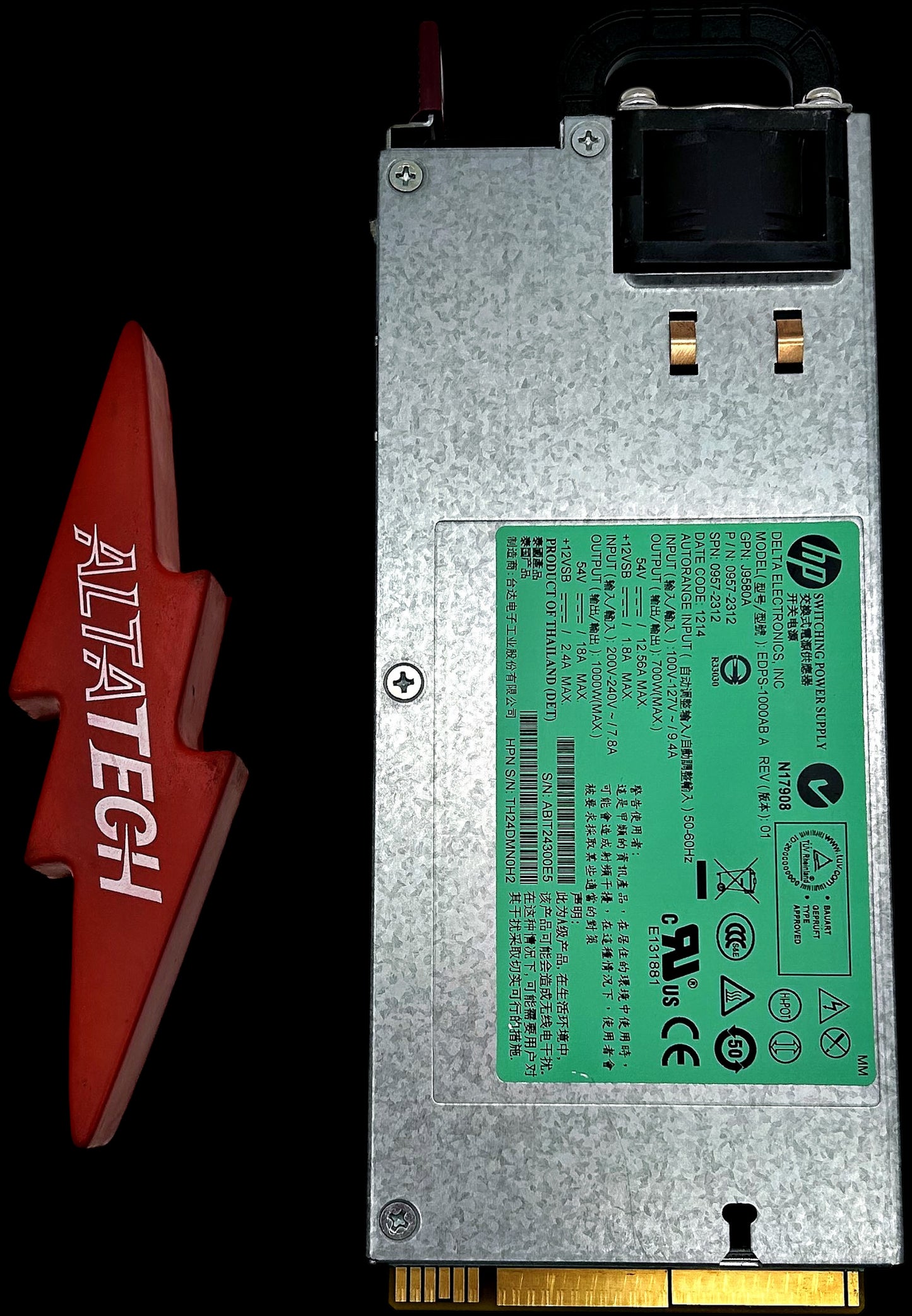 HP J9580A X312 1000W Power Supply, Used