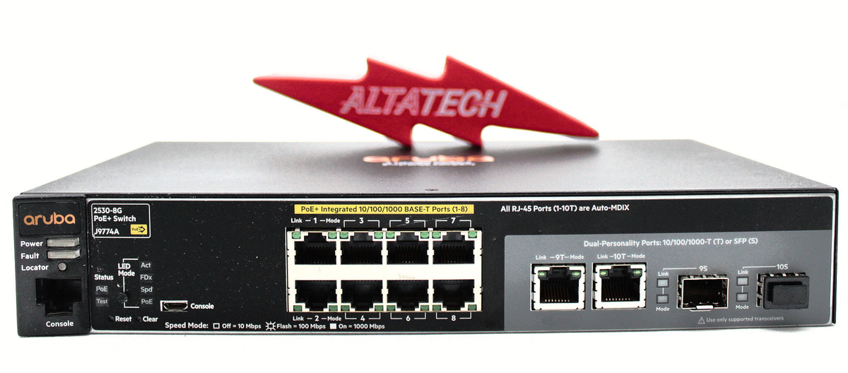 HP J9774A 2530 8G PT POE+ SWITCH, Used