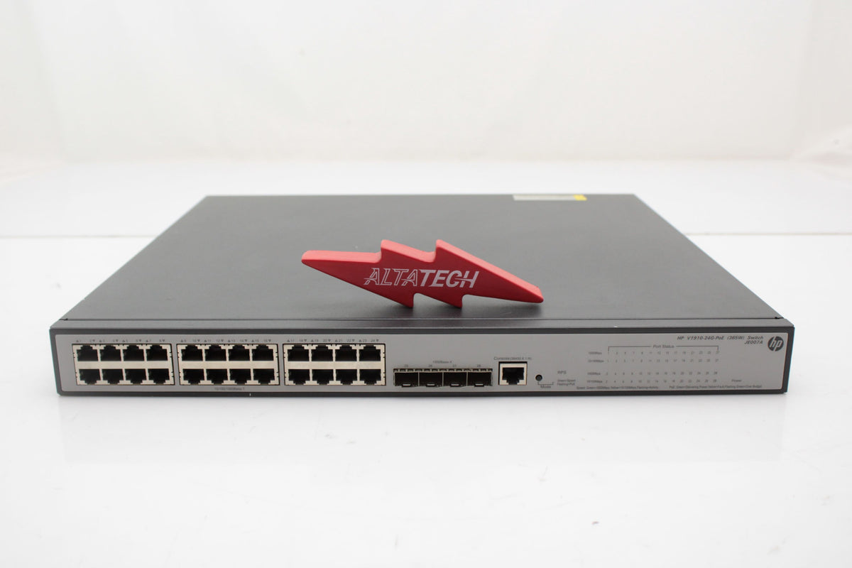 HP JE007A HP JE007A V1910-24G-POE 24 Ports Gigabit Ethernet Switch, Used